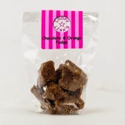 Rich chocolate and orange fudge